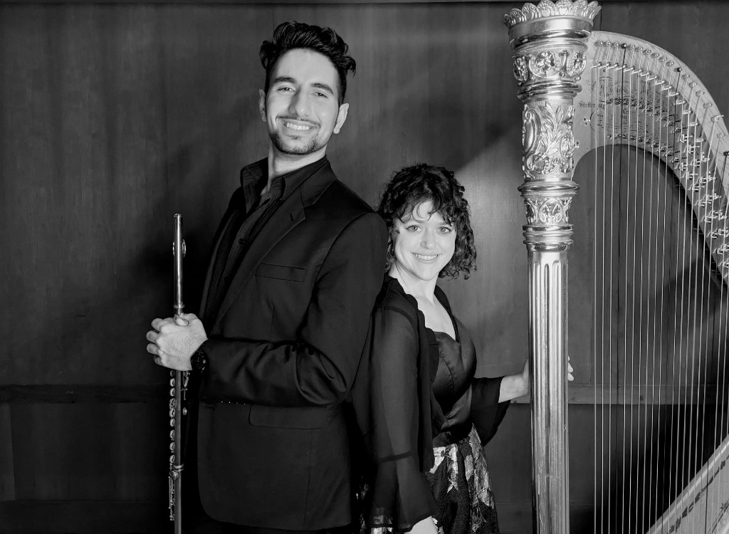 Duo Duoro black and white formal portrait